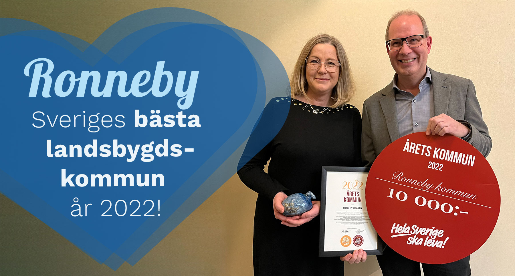 Ronneby vinner pris- årets landsbygdskommun 2022!